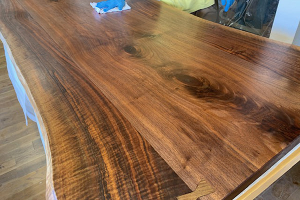 オールドチーク材の一枚板テーブル 72cm×48cm 古木チーク無垢材 バリ